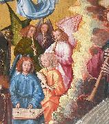 unknow artist music-making angels. painting